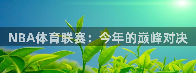 NBA体育联赛：今年的巅峰对决