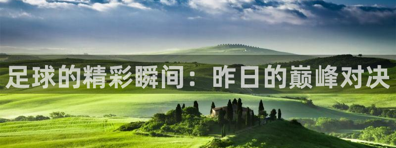足球的精彩瞬间：昨日的巅峰对决