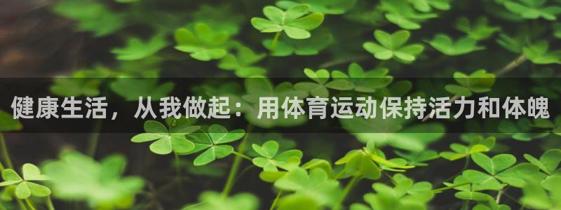 健康生活，从我做起：用体育运动保持活力和体魄
