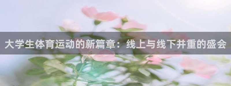 大学生体育运动的新篇章：线上与线下并重的盛会